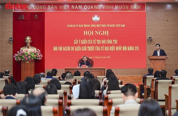 MTTQ Việt Nam lấy ý kiến cử tri nơi công tác giới thiệu người ứng cử Quốc hội khóa XVI