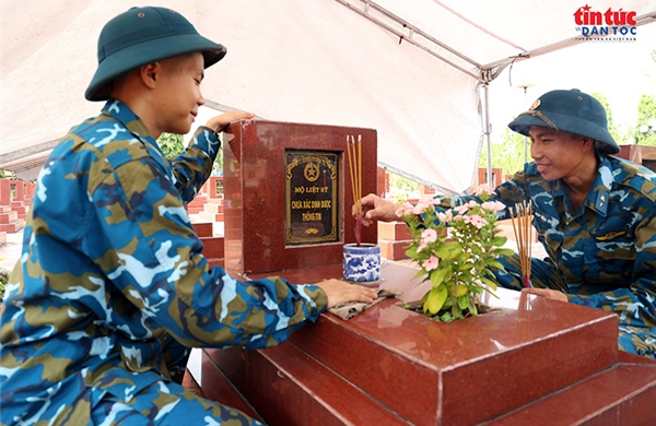 Trung đoàn 260, Quân chủng Phòng không - Không quân chung sức tìm lại tên liệt sĩ