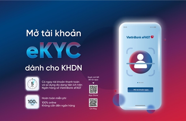 Mở tài khoản doanh nghiệp online với VietinBank eFAST