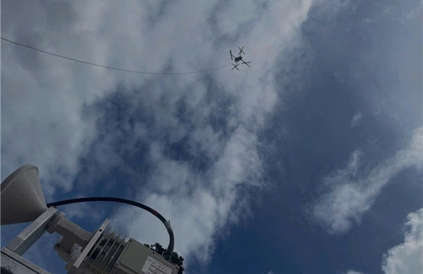 Drone có thể tạo vùng phủ sóng bán kính 6 km, phục vụ công tác cứu hộ, cứu nạn 
