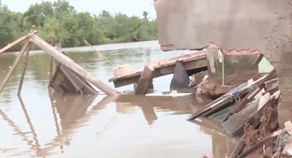 Sạt lở bờ sông ở Bạc Liêu làm hư hại 96 căn nhà