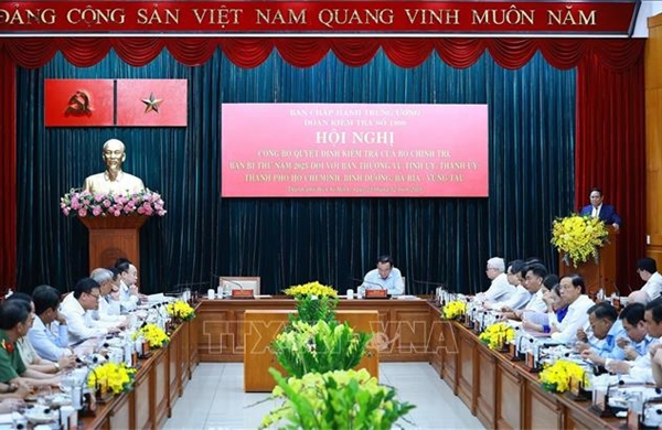 Hội nghị công bố quyết định kiểm tra đối với 3 Ban Thường vụ Tỉnh ủy, Thành ủy