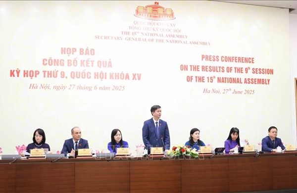 Họp báo công bố kết quả Kỳ họp thứ 9, Quốc hội khóa XV