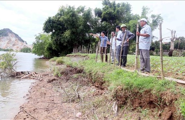 Tình trạng sạt lở bờ sông ở Quảng Trị đe dọa đời sống dân sinh