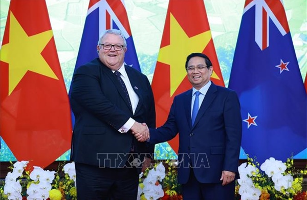 Thủ tướng Phạm Minh Chính hội kiến Chủ tịch Quốc hội New Zealand 
