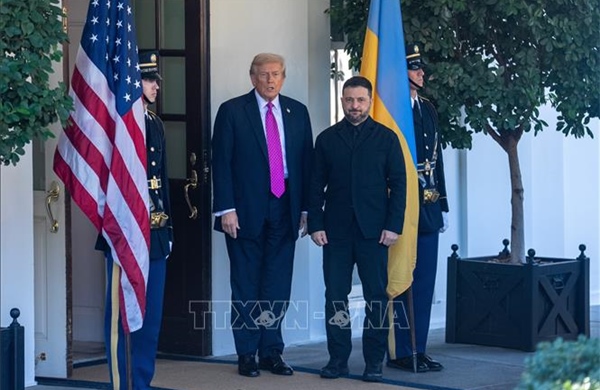 Tổng thống Mỹ và Ukraine bắt đầu hội đàm ở Mar-a-Lago