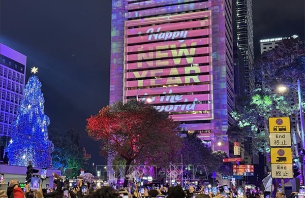 Hong Kong đón chào năm mới 2026 với công nghệ ánh sáng 3D