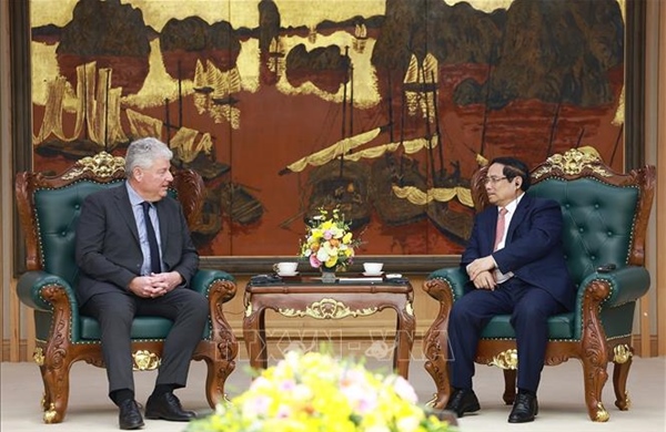 Thủ tướng Phạm Minh Chính tiếp Lãnh đạo Tập đoàn bán dẫn hàng đầu thế giới