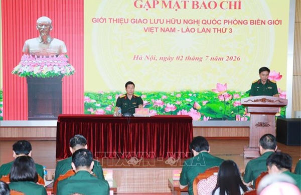 Giao lưu hữu nghị quốc phòng biên giới Việt Nam - Lào lần thứ ba diễn ra từ ngày 9-10/7