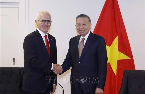 Tổng Bí thư, Chủ tịch nước Tô Lâm tiếp nguyên Thủ tướng Australia Malcolm Turnbull AC