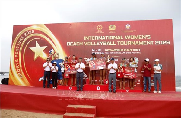 Việt Nam vô địch Giải Bóng chuyền bãi biển nữ quốc tế năm 2026