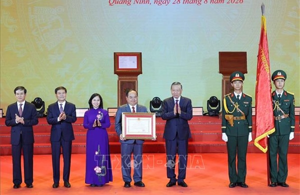 Tổng Bí thư, Chủ tịch nước Tô Lâm dự Lễ công bố thành lập thành phố Quảng Ninh và đón nhận Huân chương Lao động hạng Nhất