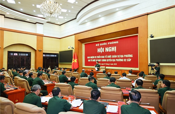 Giao nhiệm vụ triển khai tổ chức quân sự địa phương khi tổ chức bộ máy chính quyền địa phương hai cấp
