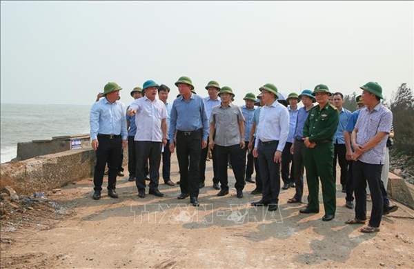 Ninh Bình đảm bảo an toàn cho tuyến đê biển Hải Thịnh trước mùa mưa bão