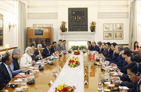 Tổng Bí thư, Chủ tịch nước Tô Lâm hội đàm với Thủ tướng Ấn Độ Narendra Modi