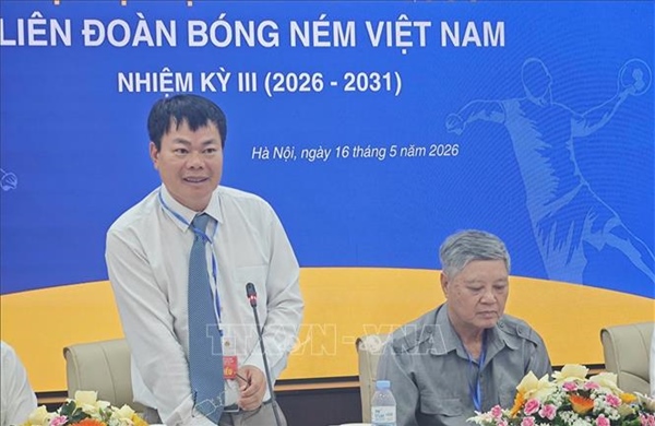 Ông Hứa Xuân Sinh được bầu làm Chủ tịch Liên đoàn Bóng ném Việt Nam nhiệm kỳ III