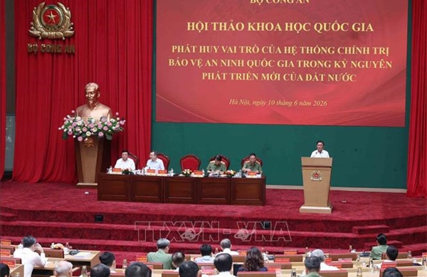 Thường trực Ban Bí thư dự hội thảo về bảo vệ an ninh quốc gia trong kỷ nguyên mới