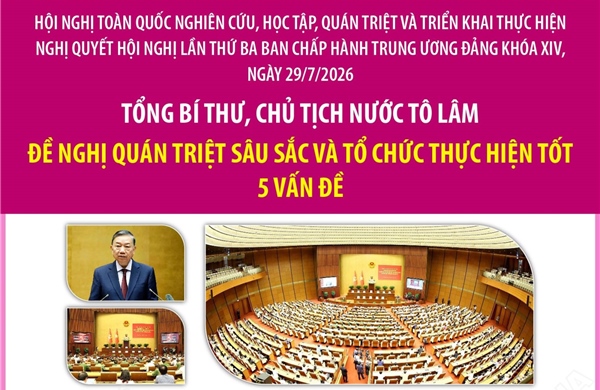 Nghị quyết Trung ương 3: Tổng Bí thư Chủ tịch nước Tô Lâm đề nghị quán triệt sâu sắc và tổ chức thực hiện tốt 5 vấn đề