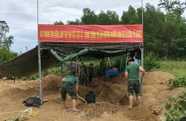 Đà Nẵng: Tìm thấy 3 bộ hài cốt liệt sĩ từ nguồn tin của người dân