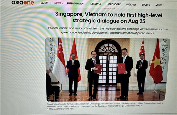 Báo chí Singapore: Đối thoại Việt Nam - Singapore hướng tới tăng cường hợp tác công nghệ
