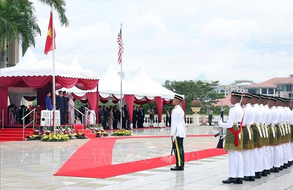 Lễ đón Tổng Bí thư Tô Lâm và Phu nhân thăm chính thức Malaysia