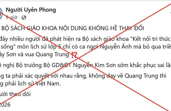 Bộ GD&ĐT phản hồi thông tin thất thiệt, xuyên tạc về sách giáo khoa môn Lịch sử - Địa lí