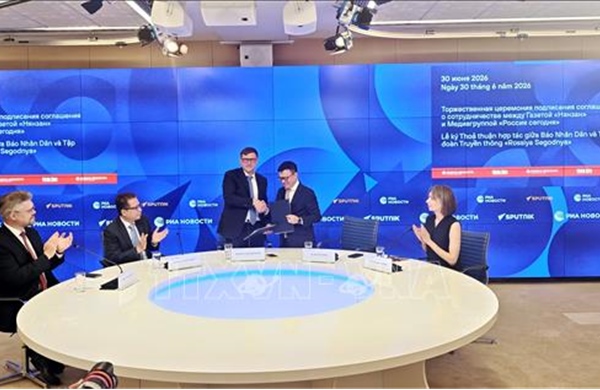 Thúc đẩy hợp tác giữa các cơ quan truyền thông lớn Việt Nam - Nga