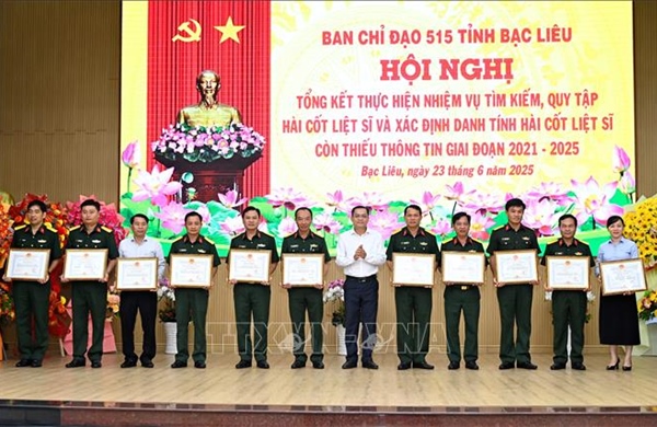 Bạc Liêu: Tổng kết thực hiện nhiệm vụ tìm kiếm quy tập hài cốt liệt sĩ