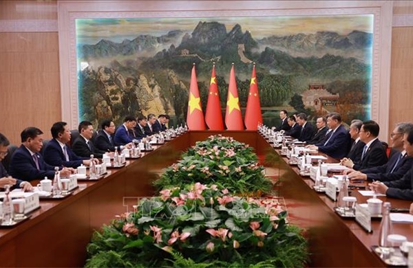 Thủ tướng Phạm Minh Chính hội kiến Tổng Bí thư, Chủ tịch Trung Quốc Tập Cận Bình