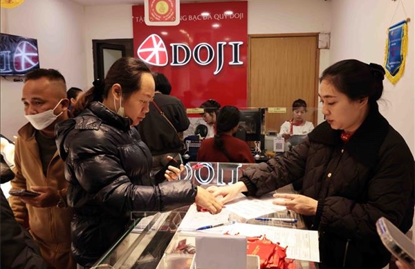 Sáng 18/12, giá vàng miếng tăng 200.000 đồng/lượng