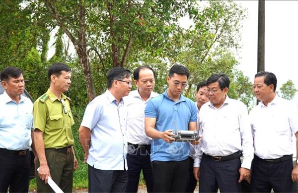 Kiểm tra phòng chống cháy rừng tại Vườn quốc gia U Minh Thượng