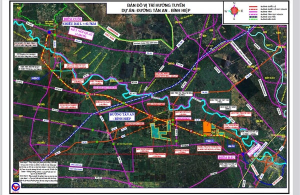 Tây Ninh mở trục động lực mới Tân An - Bình Hiệp nhằm gỡ nút thắt hạ tầng