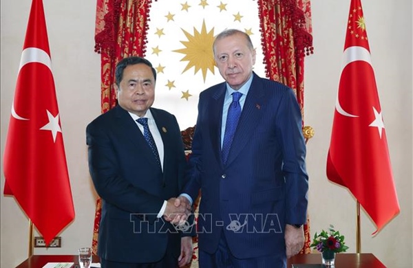 Chủ tịch Quốc hội Trần Thanh Mẫn hội kiến Tổng thống Thổ Nhĩ Kỳ Recep Tayyip Erdogan