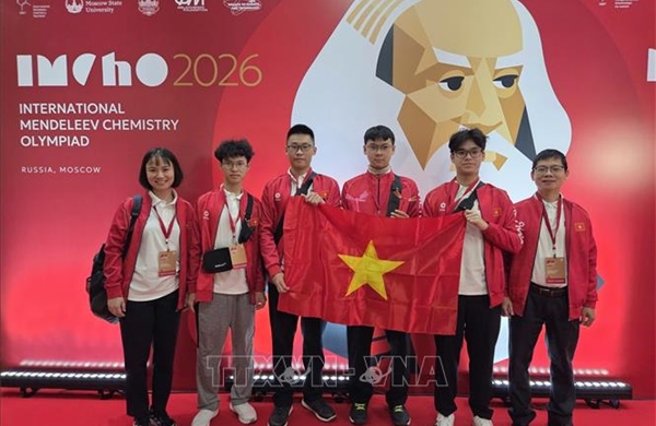 Bốn thí sinh Việt Nam tham dự kỳ thi Olympic hóa học quốc tế Mendeleev lần thứ 60