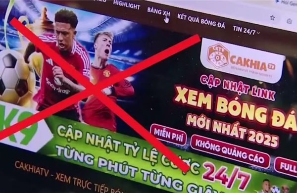 Khởi tố 23 đối tượng điều hành các trang web phát lậu, quảng cáo cá độ bóng đá