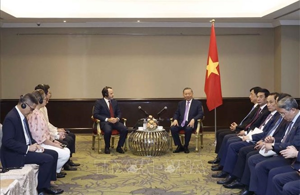 Tổng Bí thư, Chủ tịch nước Tô Lâm tiếp Chủ tịch, Tổng Giám đốc điều hành Tập đoàn Aboitiz Foods