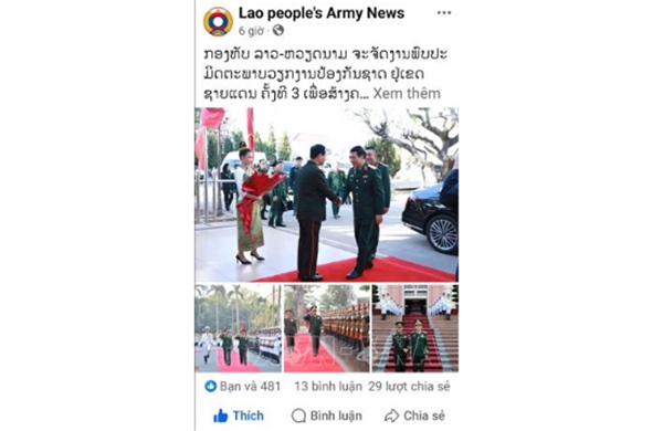 Việt Nam - Lào thắt chặt đoàn kết thông qua hợp tác quốc phòng
