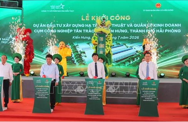Khởi công Cụm công nghiệp trọng điểm nằm trong Khu kinh tế phía Nam Hải Phòng