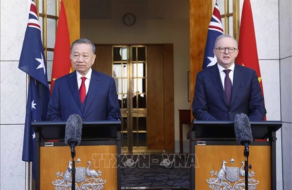 Tổng Bí thư, Chủ tịch nước Tô Lâm và Thủ tướng Australia gặp gỡ báo chí