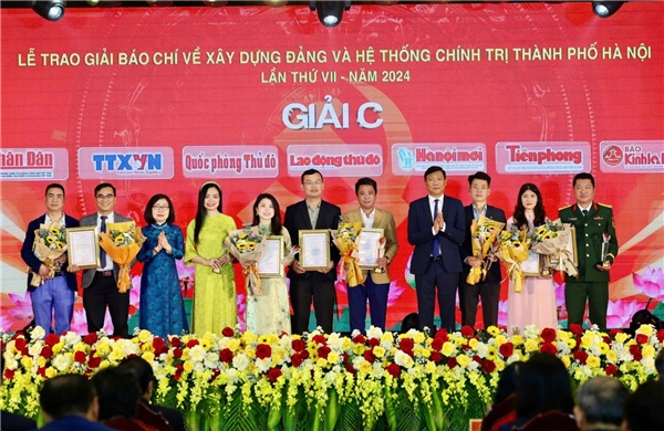 TTXVN đoạt giải C Giải Báo chí về xây dựng Đảng và hệ thống chính trị TP Hà Nội lần thứ VII