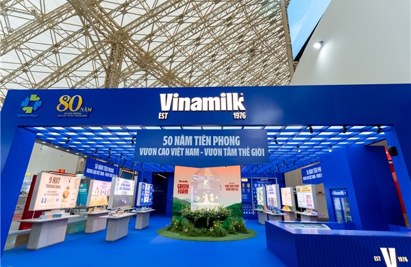 Gian hàng của Vinamilk tạo dấu ấn nổi bật tại Triển lãm Thành tựu Đất nước