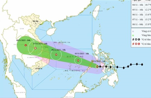 Các tỉnh từ Hà Tĩnh đến Lâm Đồng khẩn trương triển khai ứng phó với bão KALMAEGI