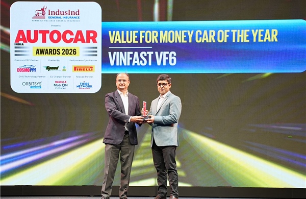 VinFast VF 6 nhận giải ‘Mẫu xe đáng tiền nhất năm’ tại Autocar India Awards 2026
