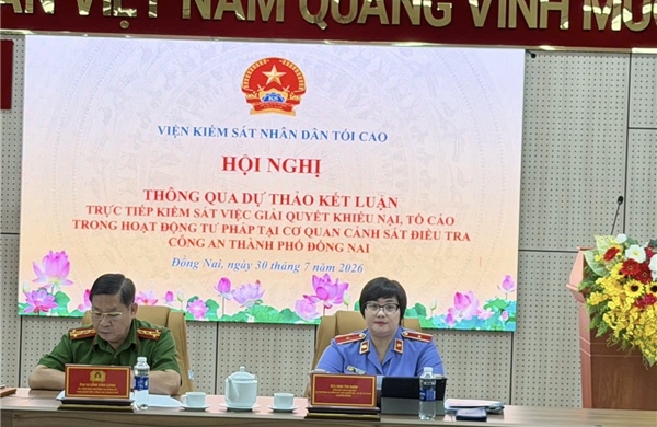 Thông qua dự thảo kết luận kiểm sát tại Công an thành phố Đồng Nai