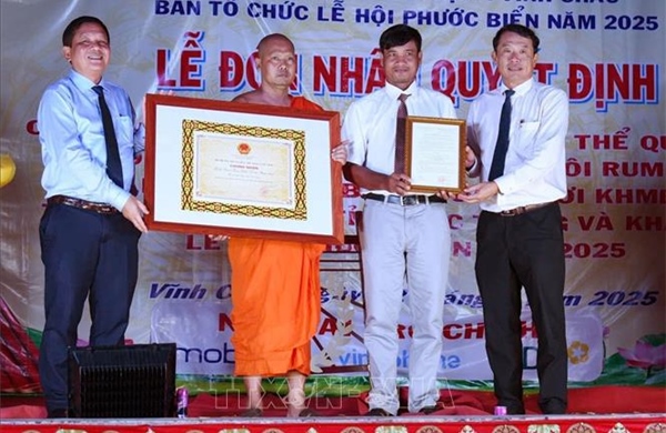 Lễ hội Phước Biển là Di sản văn hóa phi vật thể quốc gia