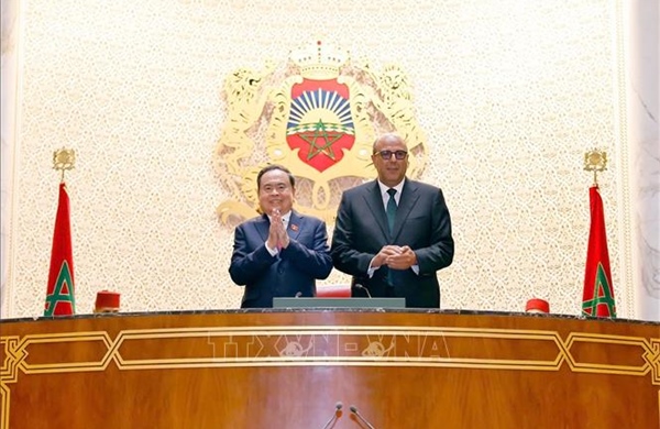 Chủ tịch Quốc hội Trần Thanh Mẫn hội đàm với Chủ tịch Thượng viện Maroc Mohamed Ould Errachid