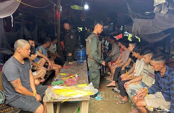 Bắt giữ hàng chục đối tượng khai thác vàng trái phép