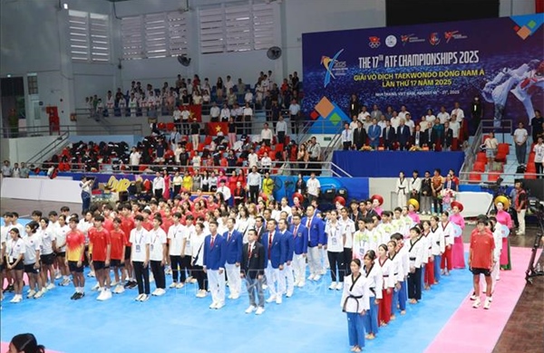 Giải vô địch Taekwondo Đông Nam Á 2025: Tôn vinh tinh thần hữu nghị và đoàn kết