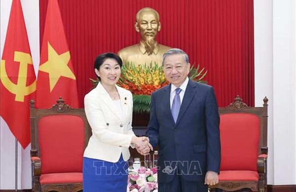 Tổng Bí thư Tô Lâm tiếp Chủ tịch Liên minh nghị sĩ hữu nghị Nhật – Việt