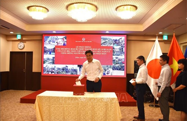 Đại sứ quán Việt Nam tại Nhật Bản phát động ủng hộ người dân trong nước bị thiệt hại do mưa bão